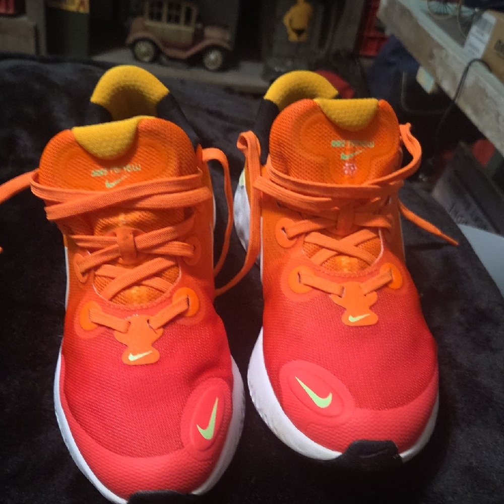 Nike Kids Bright Orange Sneakers